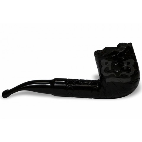 Cachimbo BB Rústico Curvo (Filtro Permanente) Piteira Chifre